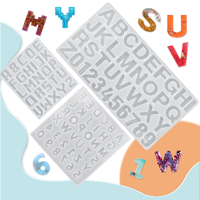 Jewelry Making Tutorial - Alphabet Epoxy Resin Mold Kit Ornament