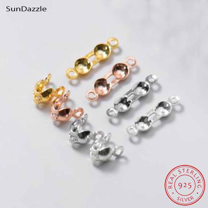 Jewelry Making Metal - 4pcs Genuine Real Pure Solid 925
