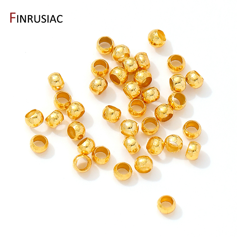 Jewelry Making Youtube - 18K Gold Plated Brass Round/Tube Crimp