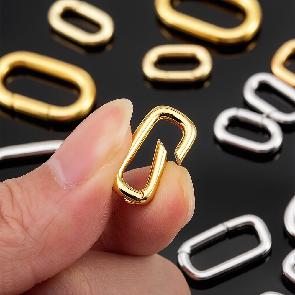 Jewelry Making Metal - 2pcs 18K Gold Plated Filled Oval