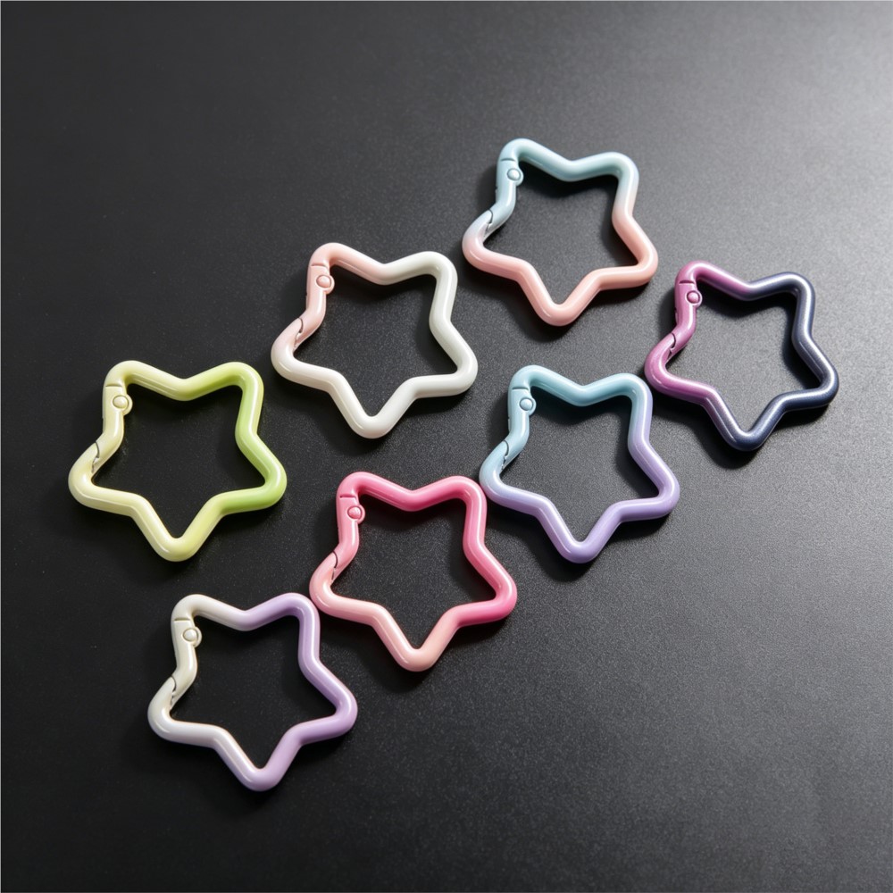 Jewelry Making Ring Tool - 5PCS Gradient Star Shape Spring Ring