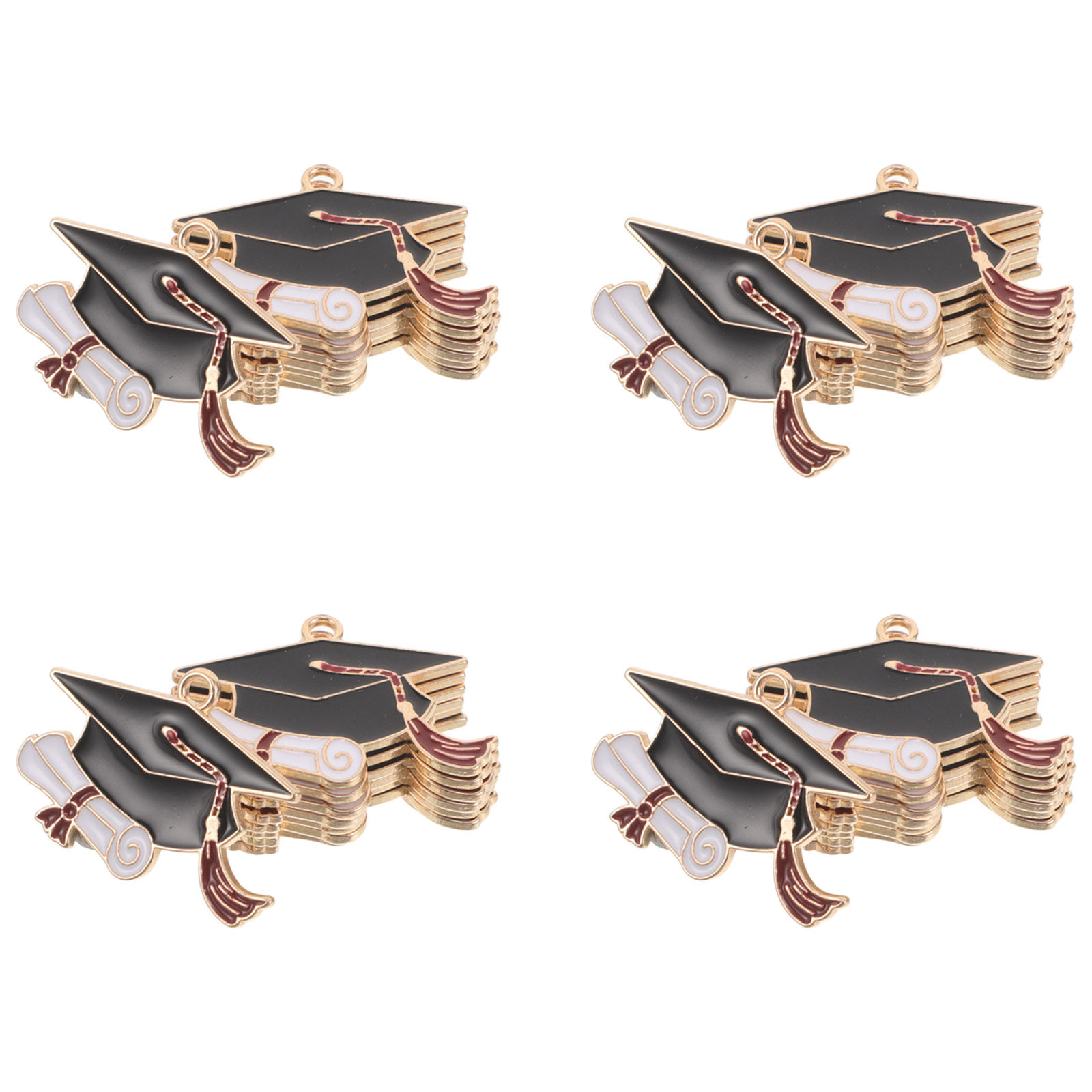 50Pcs Alloy Graduation Cap Cha - Jewelry Making Diploma recension och pris
