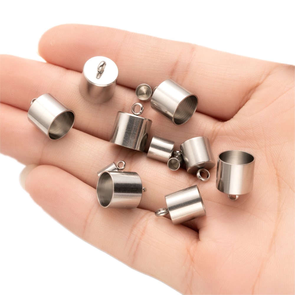 20pcs Tube End Caps Stainless  - Jewelry Making Youtube recension och pris