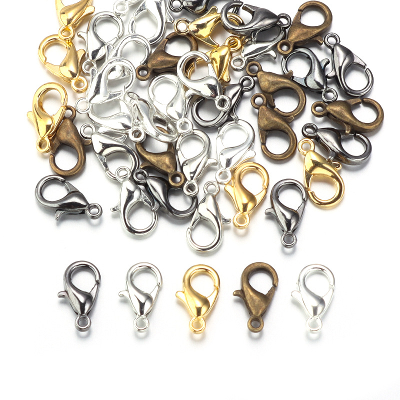 100pcs 9 12 14mm Zinc Alloy Lo - Jewelry Making Metal recension och pris