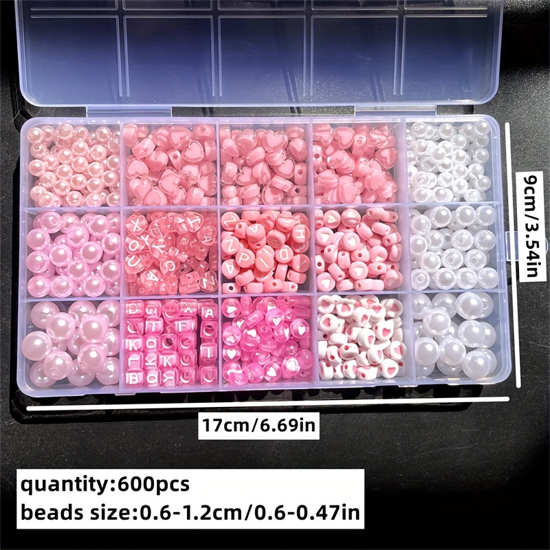 10-piece pink alphabet box, ac - Jewelry Making Tutorial recension och pris