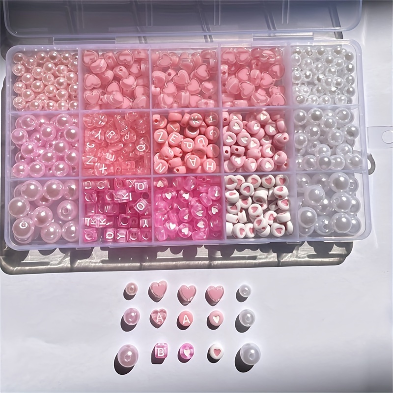 10-piece pink alphabet box, ac - Jewelry Making Tutorial recension och pris
