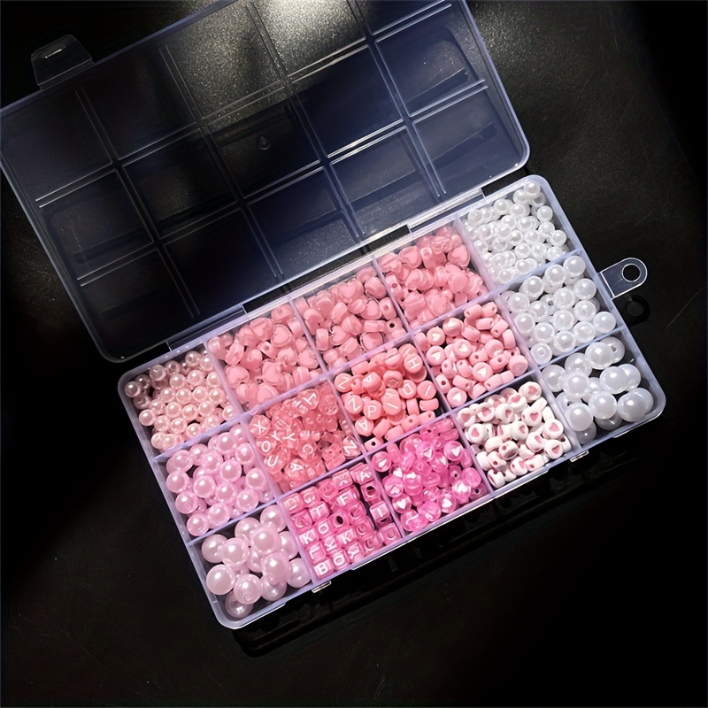 10-piece pink alphabet box, ac - Jewelry Making Tutorial recension och pris