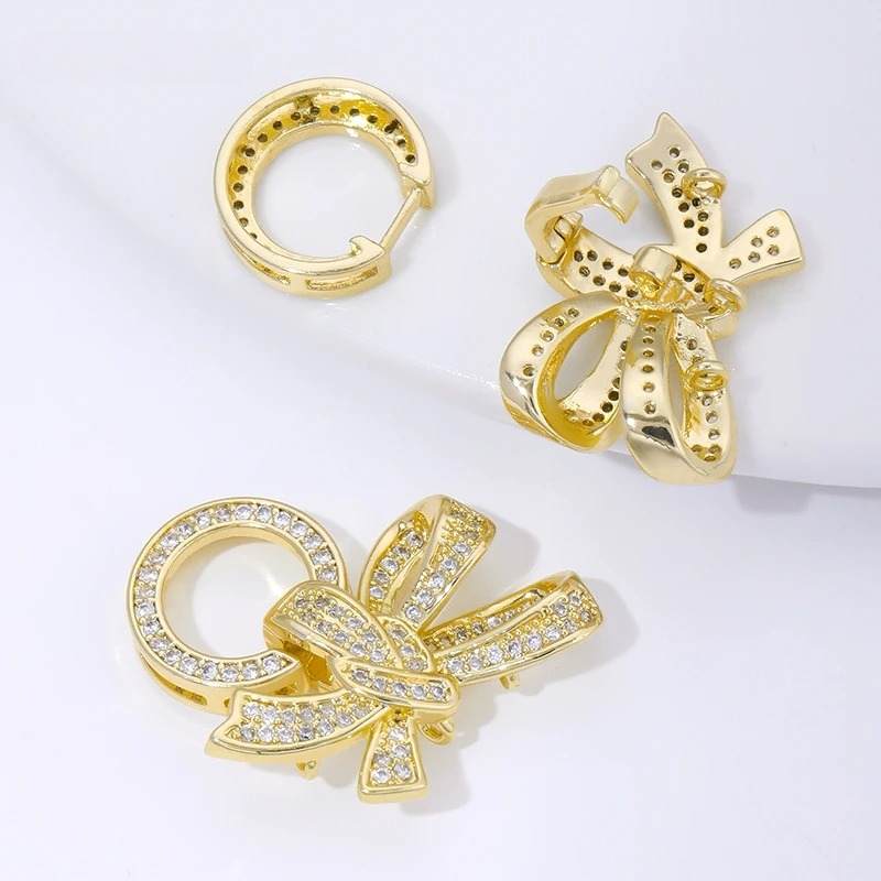 18K Gold Plated Pearl Clasps C - Jewelry Making Ring Tool recension och pris