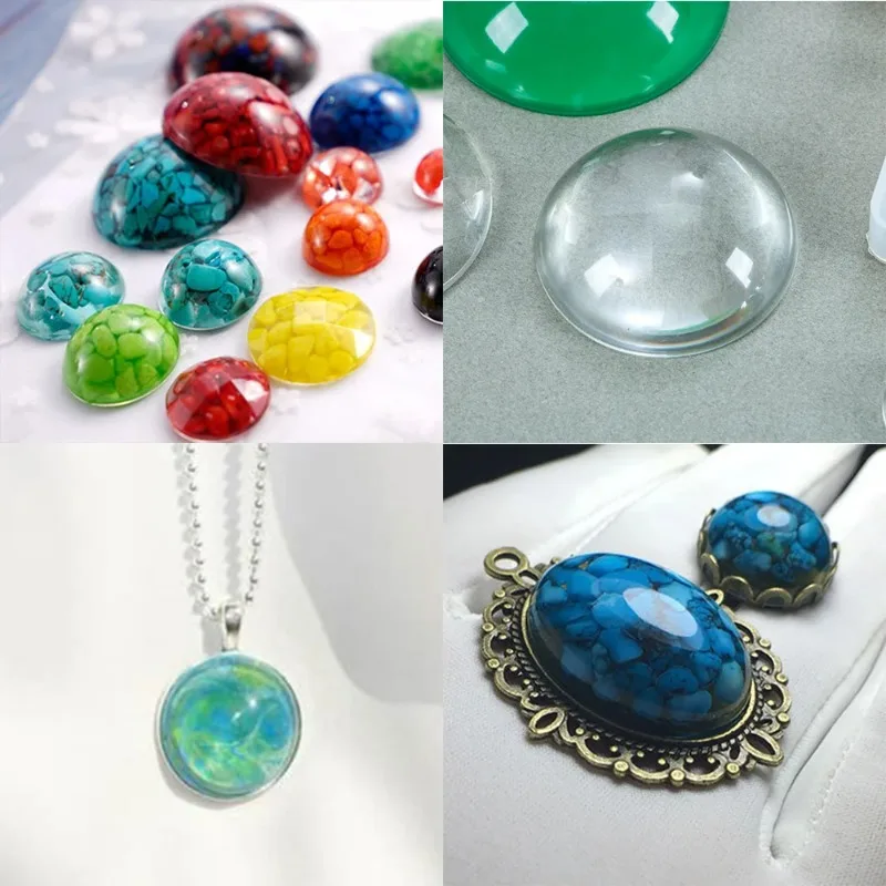 1pcs Silicone Mold Half Ball O - Jewelry Making Tutorial recension och pris