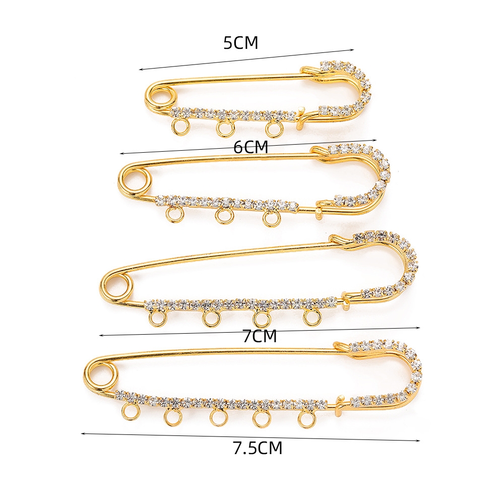 5pcs Rhinestone Charms Safety  - Jewelry Making Ring Tool recension och pris
