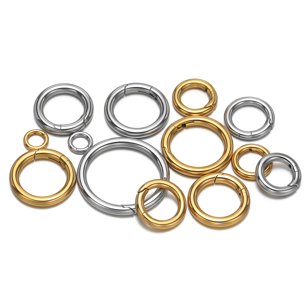 2Pcs/Lot Round Spring Clasps S - Jewelry Making Metal recension och pris