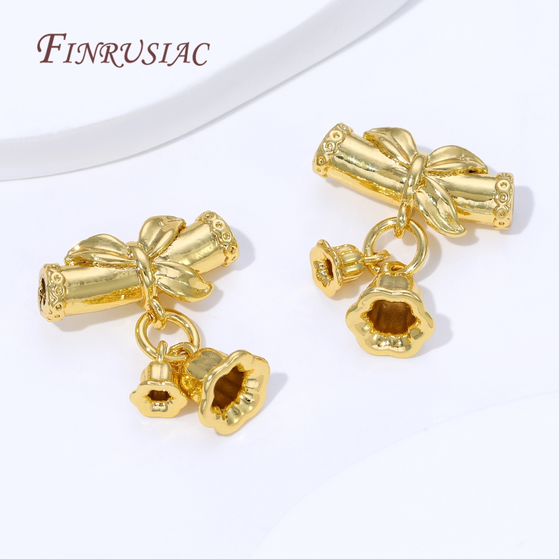 2/4/8Pcs 18K Gold Plated Bail  - Jewelry Making Youtube recension och pris