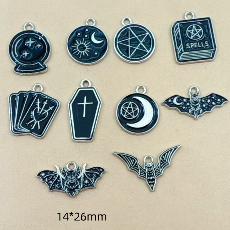 10pcs Moon Star Cross Book Cha - Jewelry Making Guide Book recension och pris
