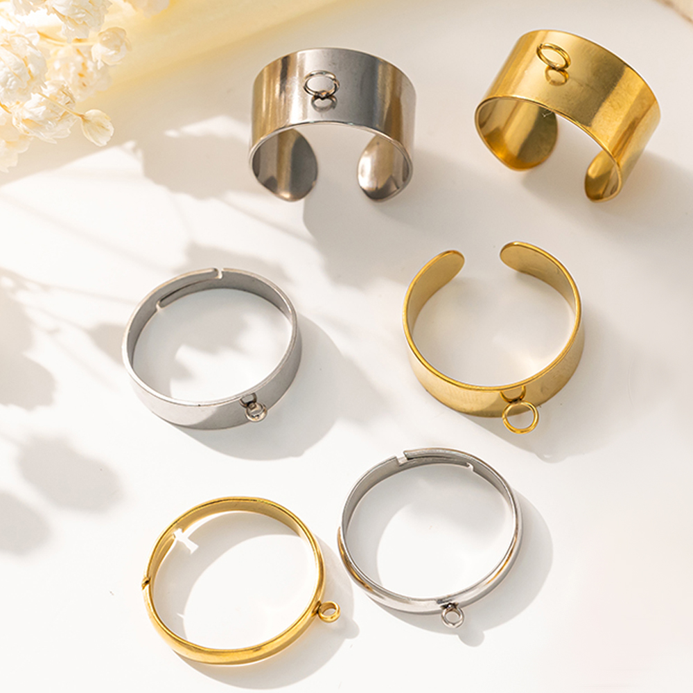 5pcs/Lot Stainless Steel Gold  - Jewelry Making Ring Tool recension och pris