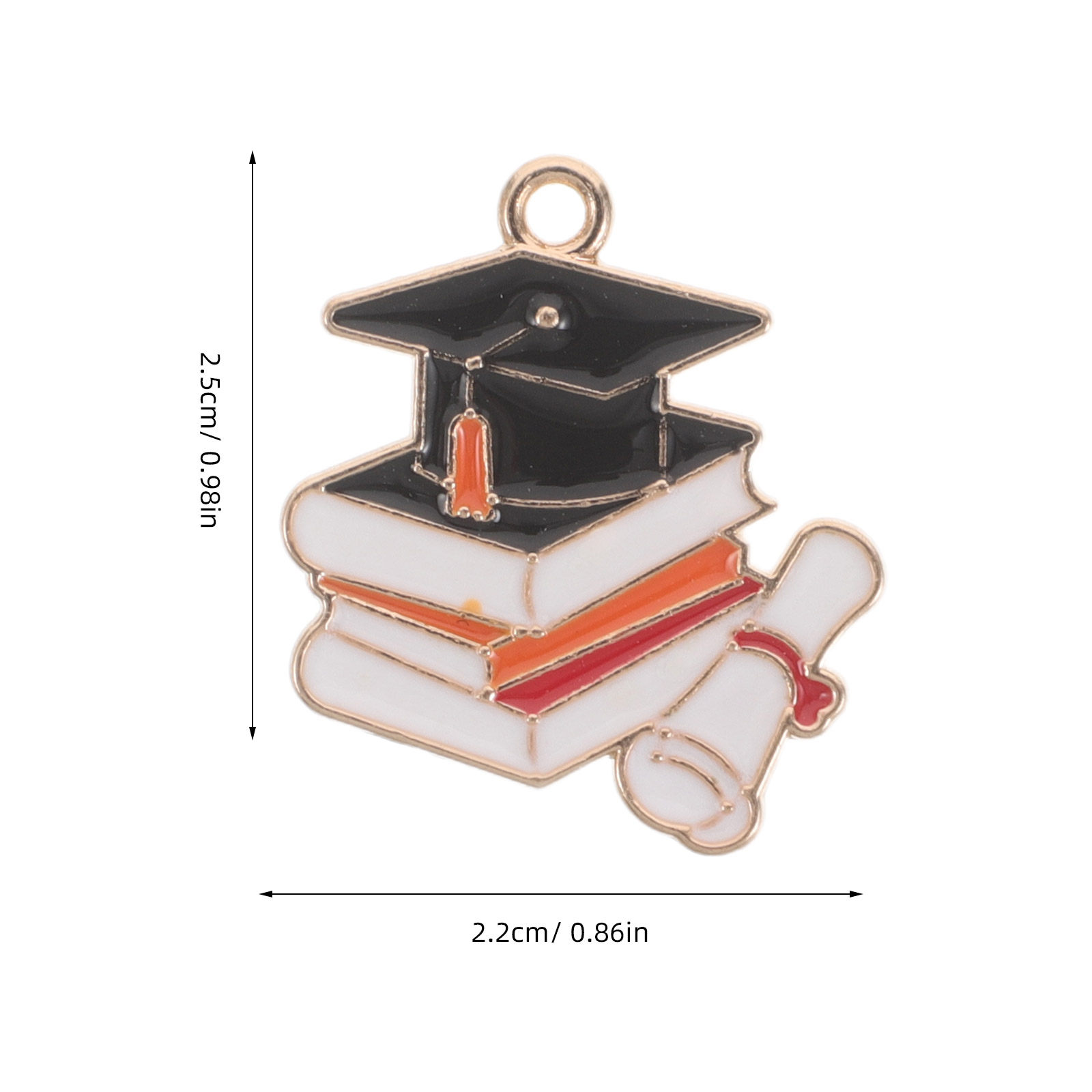 50Pcs Graduation Cap Charms Al - Jewelry Making Diploma recension och pris