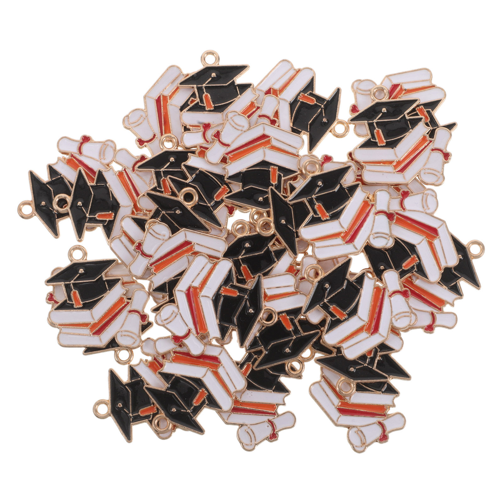 50Pcs Graduation Cap Charms Al - Jewelry Making Diploma recension och pris