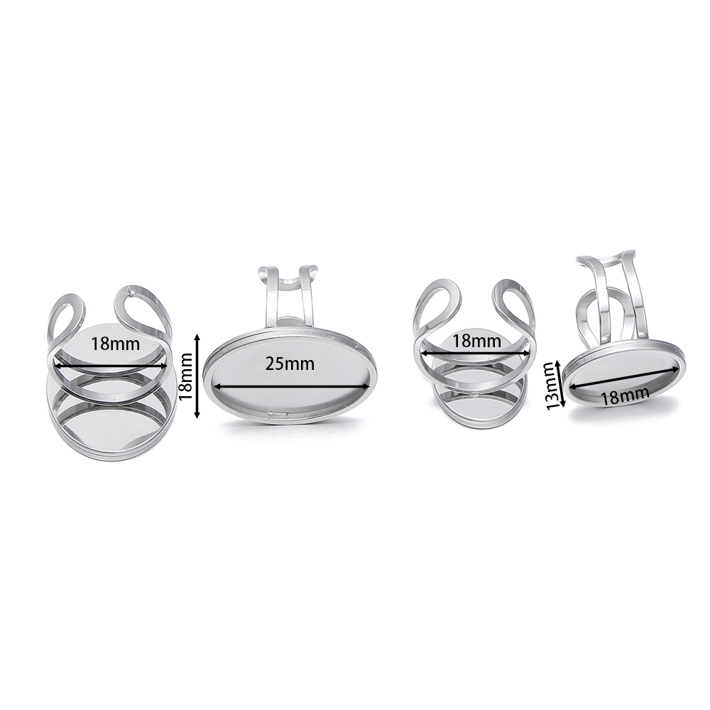5Pcs/Lot Stainless Steel Open  - Jewelry Making Ring Tool recension och pris