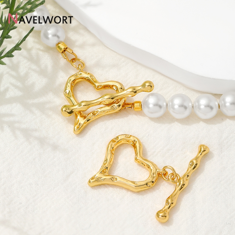 18K Gold Plated Heart Shape OT - Jewelry Making Metal recension och pris