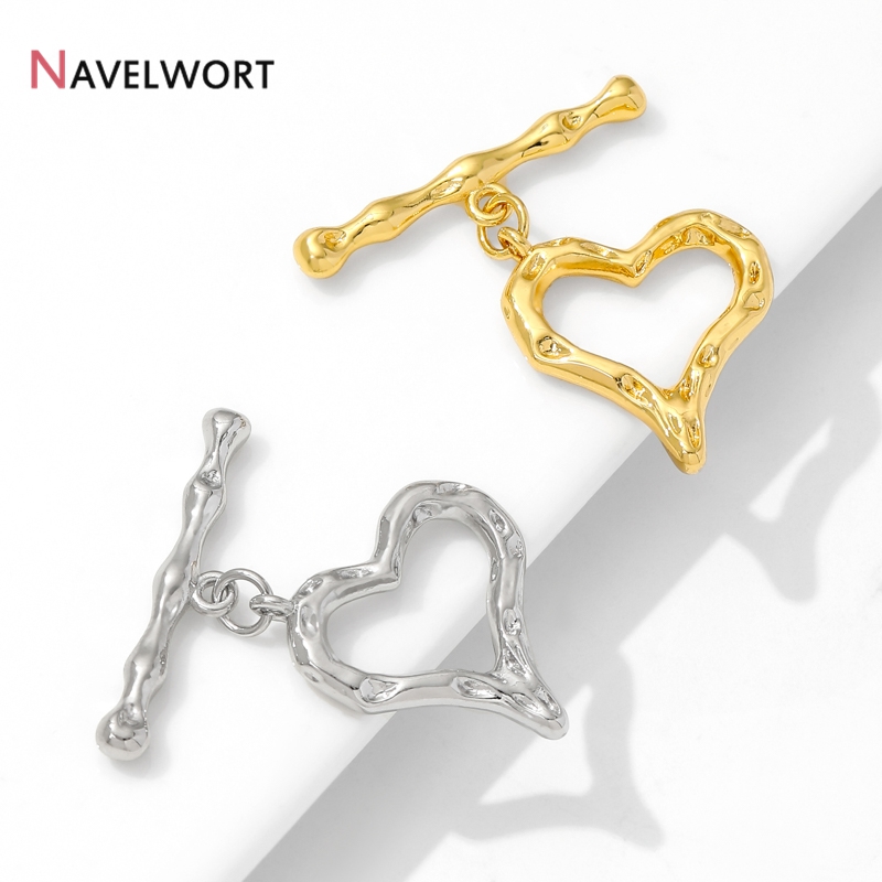 18K Gold Plated Heart Shape OT - Jewelry Making Metal recension och pris