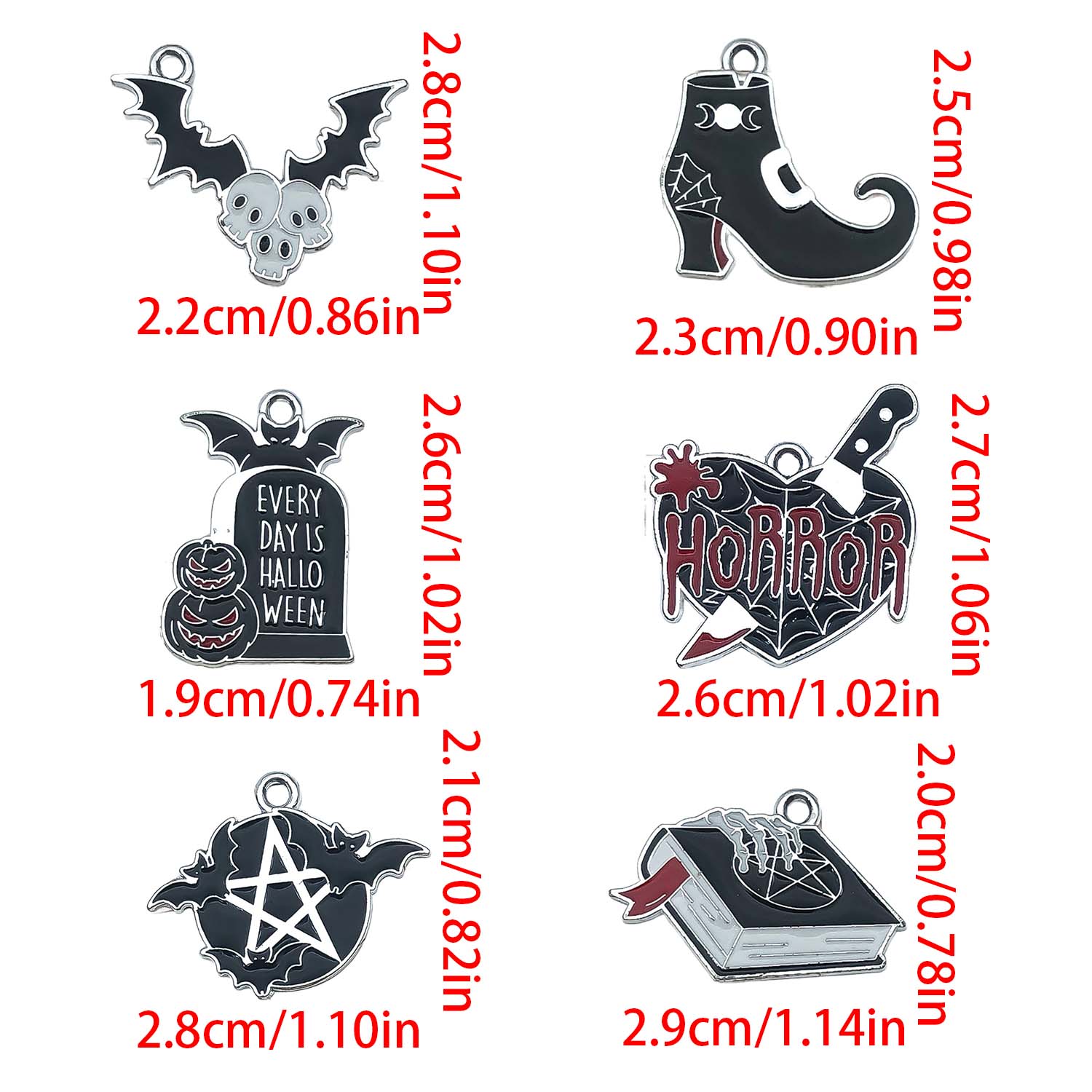 6/10pcs Horror Halloween Decor - Jewelry Making Guide Book recension och pris