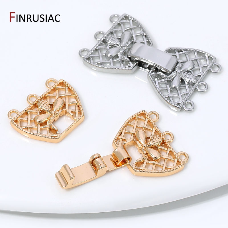 14K Gold Plated Brass 3-Row Pe - Jewelry Making Metal recension och pris