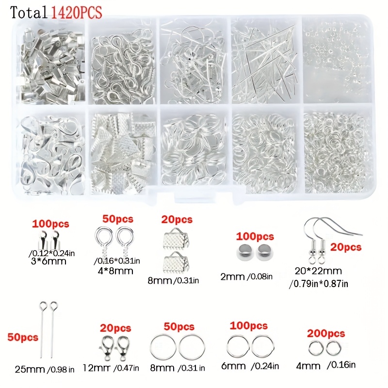 1420pcs 1box Jewelry Findings  - Jewelry Making Ring Tool recension och pris