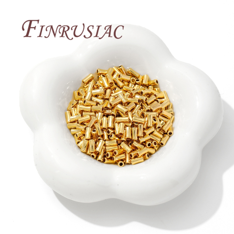 18K Gold Plated Brass Tube Bea - Jewelry Making Youtube recension och pris