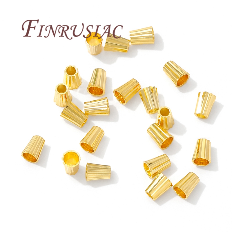 18K Gold Plated Brass Tube Bea - Jewelry Making Youtube recension och pris