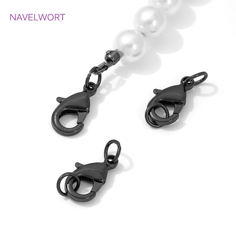 Black Color Brass Lobster Clas - Jewelry Making Metal recension och pris
