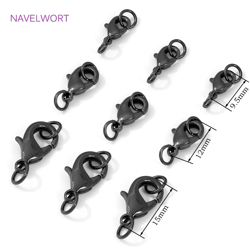 Black Color Brass Lobster Clas - Jewelry Making Metal recension och pris